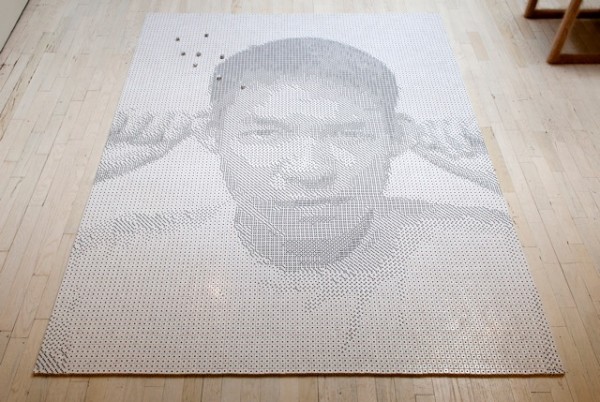 Whoa! 13,138 Dices Arranged To Make Tobias Wong’s Portrait. Truly fantastic!