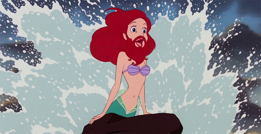 Check Out These Disney Princesses with a Twist…or Well a BEARD!!