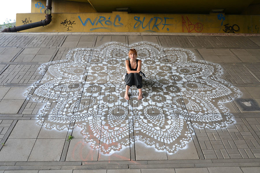 Intricate Lace design on Poland city streets will leave you spellbound!