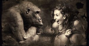 Woman and Ape